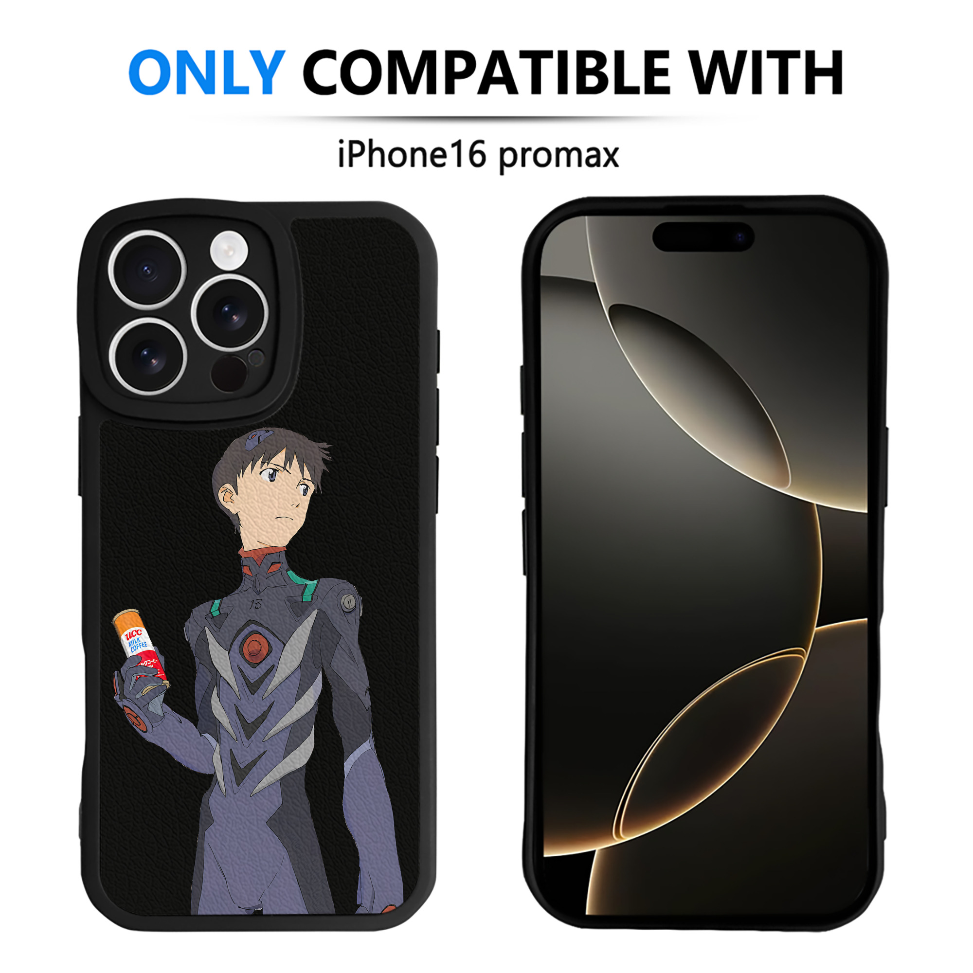 （画像用） EVA 新世紀エヴァンゲリオン 【iPhone 16シリーズ対応】シリコンスマホケース（レザー調） 材質：シリコン